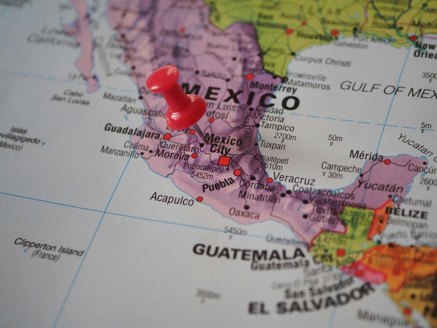 map of central america